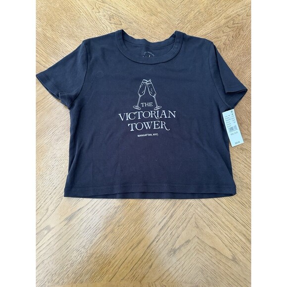 PacSun Tops - Woman’s Crop Top Babydoll T-shirt Black PacSun Casual Size Small NWT